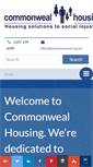 Mobile Screenshot of commonwealhousing.org.uk